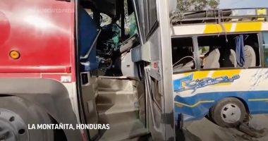 2 buses collide head-on in western Honduras, killing 17 people and injuring 14