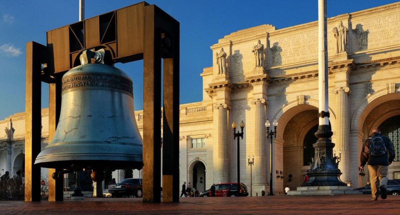 DC suspect tries setting Union Station's Freedom Bell on fire, police investigating