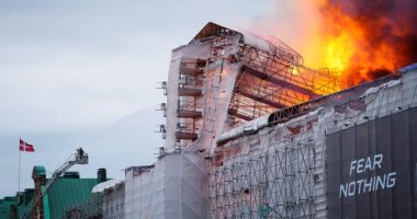 Denmark’s historic stock exchange building suffers huge fire