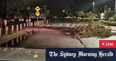Hail, wild weather lashes Perth’s coastal suburbs