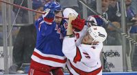Matt Rempe of the New York Rangers enjoyed a little brawl from the penalty box.
