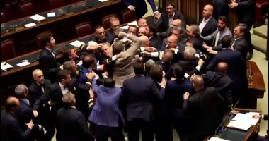 A brawl breaks out in Italian parliament over reforms | Politics