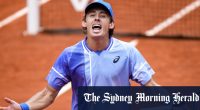 Alex De Minaur upsets Daniil Medvedev to reach first Roland-Garros quarter-final