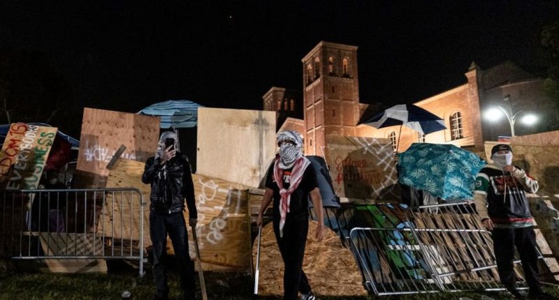 Three Jewish students file lawsuit against UCLA for allowing 'antisemitic activists' to set up 'Jew Exclusion Zone' on campus