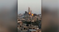 Video captures moment of deadly Israeli air strike on Gaza refugee camp | Gaza