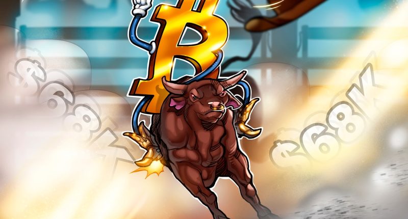Bitcoin bulls grill $68K as US rebound lifts BTC price 7% in a day