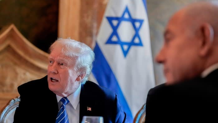 Donald Trump denies rift with Israeli leader after Mar-a-Lago meeting