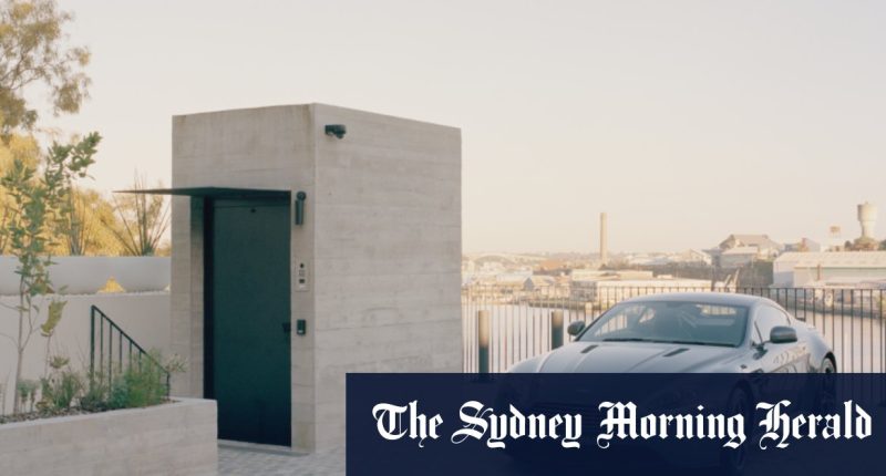 Enter this spectacular home via the stand-alone lift shaft on the street, please!