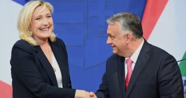 Marine Le Pen’s party in talks to join Viktor Orbán’s group in European parliament