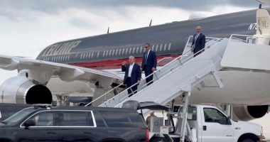 Trump lands in Milwaukee, a day after assassination attempt | Donald Trump